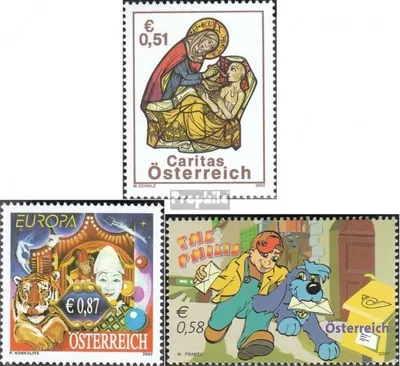 Produktbild von Briefmarken Österreich 2002 Mi 2375,2376,2377 (kompl.Ausg.) gestempelt Caritas