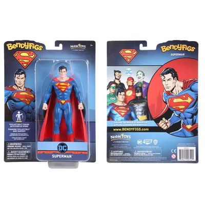 Produktbild von Noble Collection DC Comics Bendyfigs Biegefigur Superman 19 cm NOB4403