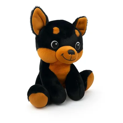 Produktbild von Plüschtier Hund Schäferhund 30 cm Schwarz – Weiches Kuscheltier, Stofftier