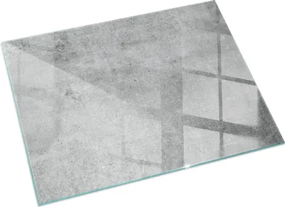 Produktbild von Textur von Rohbeton – Glasbodenplatte für – Kaminofen – Kaminplatte Glas – Schutzglas – Funkenschutzplatte –Glasbodenplatte Feuerfeste – Hitzeschutzplatte – Bodenschutz aus Glas – 120x80 cm
