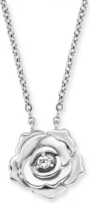 Produktbild von Engelsrufer Halskette mit Anhänger Rose Zirkonia Silber ERN-ROSE-ZI