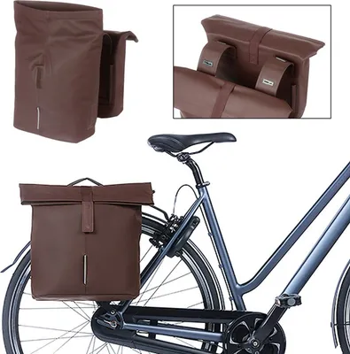 Produktbild von Basil Doppelpacktasche City roasted brown, 12x29x30 cm, 28-32ltr