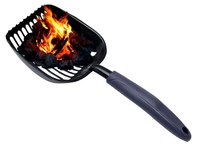 Produktbild von Aschesieb für Kamin, Kamin-Schaufel, Kohlenschaufel, Zubehör, vereinfachte Ascheentfernung, tragbares Grillzubehör für, Grills