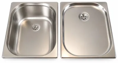 Produktbild von Doppelspüle mit Tropfmulde 354x325 T 200mm Abtropffläche Spüle 2.3 Ablauf 19mm