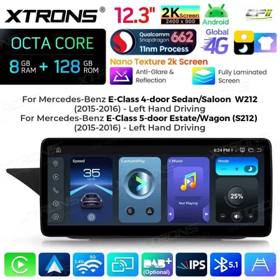Obrázek produktu pro Xtrons QBMH2450M12EL, Android autorádio pro Mercedes E-Klasse W212/S212, 8/128 GB