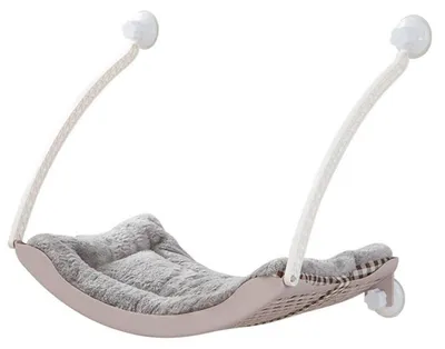 Produktbild von Fenster Hängematte für Katzen Lotuswurzel Rosa Katzenbett mit Sitzstange