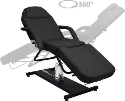 Produktbild von vidaXL Massagetisch Schwarz 180x62x(87-112) cm