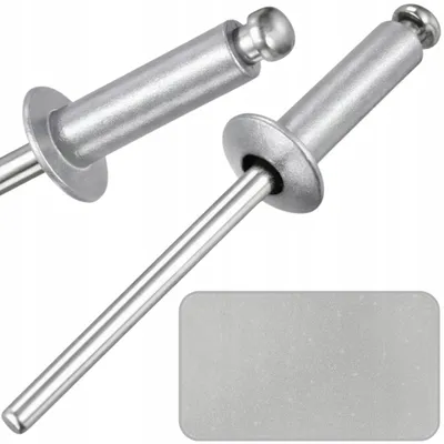 Obrázek produktu pro 100x Slepé nýty 4,8x10 mm stříbrné RAL 9006 pro montáž