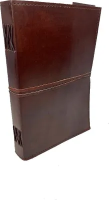 Immagine prodotto di ROOGU India Classic [L] * Note Schizzi Libro in pelle Vintage Retro India Fatto a mano