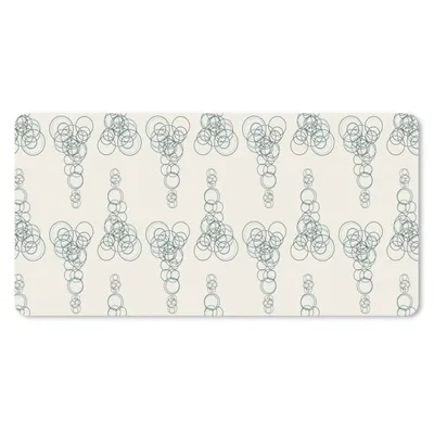 Produktbild von MuchoWow® Schreibtischunterlage Kreis - Muster - Abstrakt 80x40 cm - XXL Mauspad - Gaming Mauspad