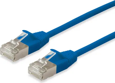 Immagine prodotto di Equip 606177 Equip Cavo patch Cat6A Slim F/FTP 2xRJ45 1,50m blau LSZH Polybeutel