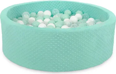 Produktbild von Torra Bällebad 90 cm mintgrün für Kinder mit 200 bunten Bällen