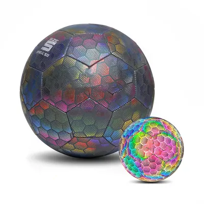Obrázok produktu pre Reflexná futbalová lopta, reflexná futbalová lopta,Polyuretánreflexná futbalová lopta, futbalová lopta pre nočné hry, reflexná futbalová lopta pre tréning