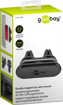 Produktbild von Goobay 45651, Handy/Smartphone, Passive Halterung, Auto, Schwarz
