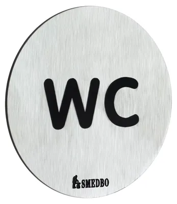 Obrázok produktu pre WC nápis WC, samolepiaci od Smedbo