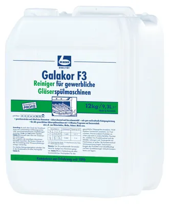 Produktbild von "Dr. Becher" Galakor F3 Reiniger 9,3 l für gewerbl. Gläserspülmaschinen
