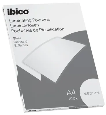 Productafbeelding van ibico 627309, Basics: Laminatiefoliehoesje, DIN A4, glanzend, 200 micron