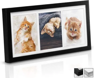 Productafbeelding van Famanu fotolijst voor 3 foto's, formaat 10x15 cm - zwart