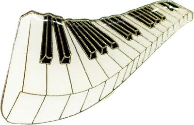 Produktbild von Keyboard Welle Pin Brosche Miniblings Anstecknadel Instrument Klavier MINI