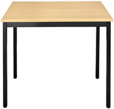 Produktbild von SODEMATUB Mehrzwecktisch buche, schwarz rechteckig, Vierkantrohr schwarz, 70,0 x 60,0 x 74,0 cm