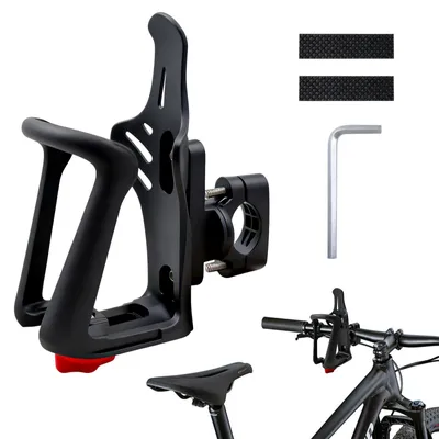 Imagen del producto de Soporte universal para botellas de agua para bicicletas, con rotación de 360°