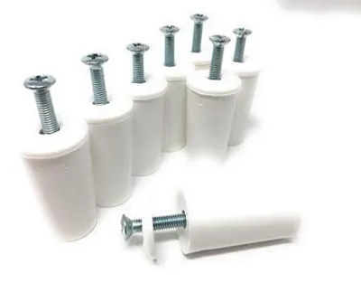 Productafbeelding van Witte stootrandbeschermers, 40 mm – 8 stuks met ring