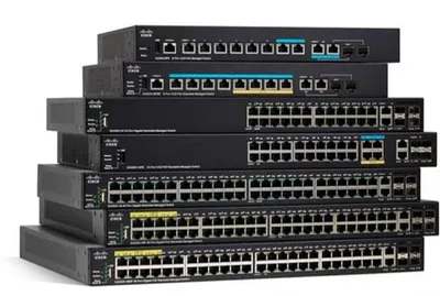 Produktbild von Cisco Small Business SG350X-8PMD - Switch - managed - 8 x 10/100/1000/2.5G (PoE+) + 2 x 10 Gigabit Ethernet / 10 Gigabit Ethernet SFP+ - an Rack montierbar - PoE+ (240 W)