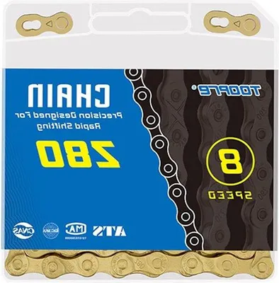 Obrázek produktu pro Řetěz na kolo, 6–8 rychlostí, 1/2 x 3/32 palce, 116 článků, horské kolo