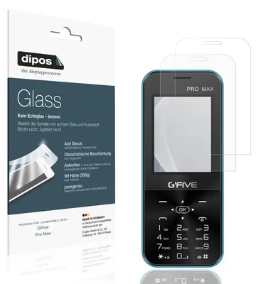Immagine prodotto di 2x Pellicola Protettiva per GFive Pro Max Protezione opaco Vetro Flessibile 9H dipos