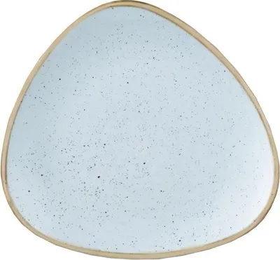 Produktbild von Churchill Stonecast Dreieckiger Teller, Enteneiblau, 315 mm, (6 Stück)