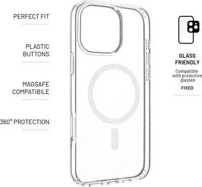 Produktbild von Fixed MagPure mit Magsafe Unterstützung für Apple iPhone 16 Pro Max - transparent