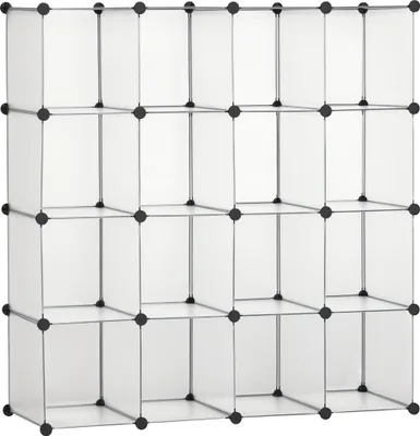 Obrázek produktu pro Modulární police HOMCOM 850-176, s 16 samostatnými boxy DIY - A
