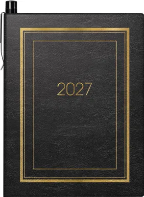 Produktbild von BRUNNEN 1071336907 Taschenkalender Mod. 713 2027 A7, Kunstleder, schwarz