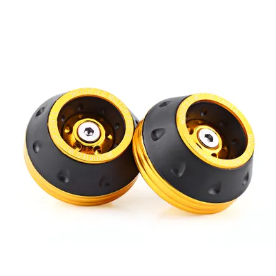 Image de Cavaliers de fourche et de roue en aluminium CNC pour motos, scooters et cyclomoteurs Gold