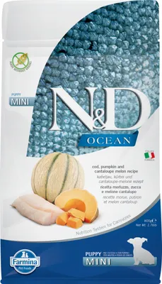 Immagine prodotto di Farmina N&D 10x 800g Puppy Mini Kabeljau, Kürbis, Melone