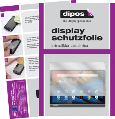 Produktbild von 2x Schutzfolie für Lenovo Yoga Smart Tab 10.1 YT-X705F klar Displayschutzfolie Folie Display Schutz dipos