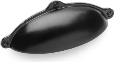 Produktbild von SOTECH Möbelgriff ERIKA BA 64 mm Schwarz matt Muschelgriff