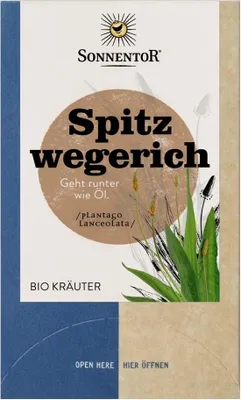 Produktbild von Spitzwegerich Kräutertee - 18 Doppelkammerbeutel 21,6g