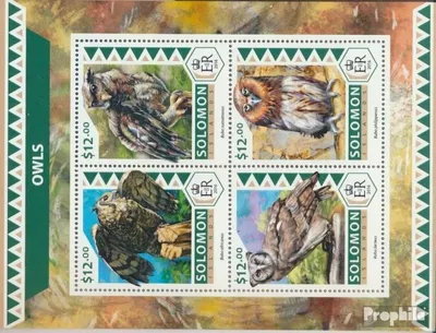 Produktbild von Briefmarken Salomoninseln 2016 Mi 4155-4158 Kleinbogen (kompl. Ausg.) postfrisch Eulen