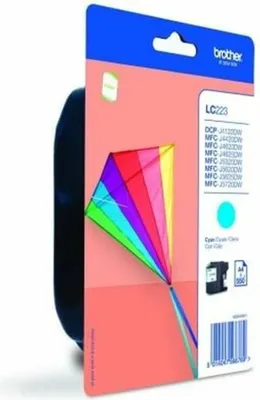 Produktbild von Brother LC223CBP - Cyan - original - Blisterverpackung - Tintenpatrone - für Brother DCP-J4120, J562, MFC-J4420, J4620, J4625, J480, J5320, J5625, J5720, J680, J880