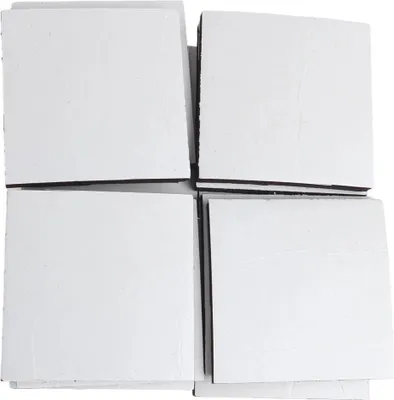 Produktbild von 12 Stück rutschfeste, quadratische Möbelgleiter, 76 x 76 x 7 mm, Stuhlbeingleiter, selbstklebende Gleiter für Möbelfüße, selbstklebende Anti-Kratz-Gleiter für Hartholzböden