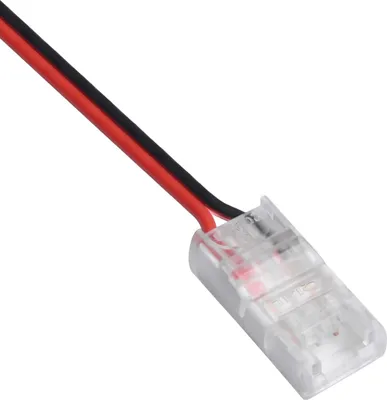 Produktbild von Clip-Verbinder mit Kabel für einfarbige LED-Streifen 12-24V DC Breite 8 mm 8 mm