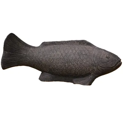 Produktbild von Schöner Koi Fisch aus Steinguss perfekt für den Garten die Terrasse oder den Teich ist Frostfest Witterungsbeständig und Neu 25cm H, KA-FI-60