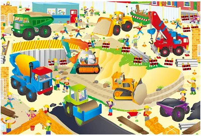 Produktbild von Riesiges Bodenpuzzle: Baustelle – 30 Teile
