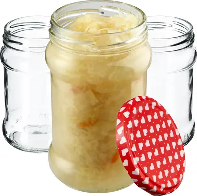 Zdjęcie produktu dla KADAX małe słoiki do przetworów 315 ml, fi66, słoiki na miód, słoiki na dżem z pokrywką
