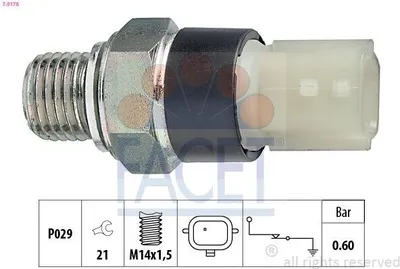 Produktbild von FACET 7.0178 Öldruckschalter Öldrucksensor passend für MERCEDES-BENZ C-Klasse T-modell (S205) C-Klasse Limousine (W205) B-Klasse (W246, W242)