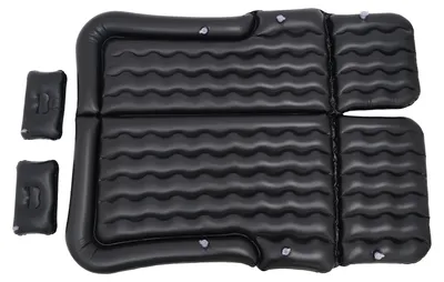 Produktbild von Aufblasbare SUV-Automatratze - Rücksitzbett - Elektrische Pumpe - Beflocktes PVC - Belastbar bis 300 kg - 6 Luftventile - Schwarz