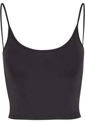 Obrázok produktu pre Dámske tielko Urban Classics Ladies Basic Top s hlbokým výstrihom na chrbte, čierne – M