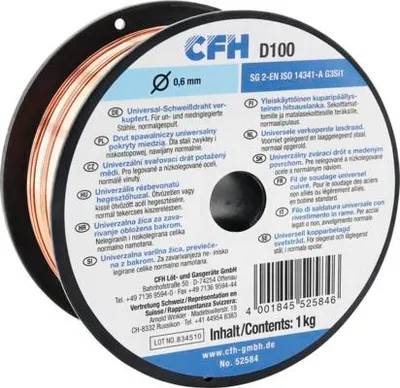 Produktbild von Schutzgas-Schweißdraht CFH Ø 0,6 mm 1 KG