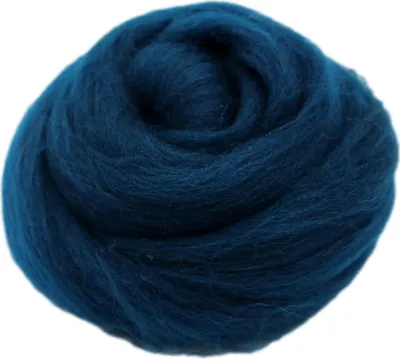 Produktbild von Filzwolle zum Trockenfilzen und Nassfilzen - Farbe Wasserblau 20gr.